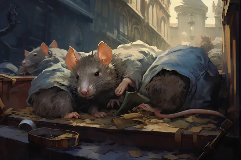 dream about rats animation style