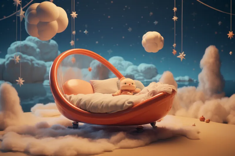 dream that you have a baby surrealism style