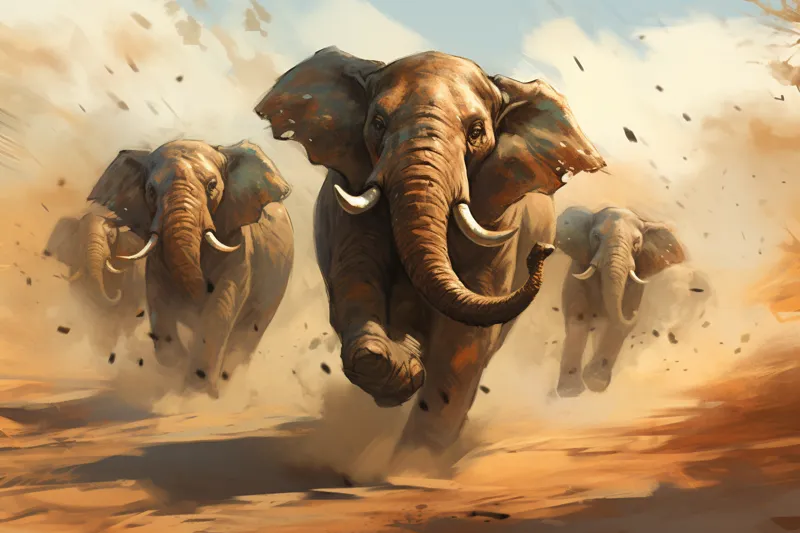 What does it mean when you dream about elephants chasing you?