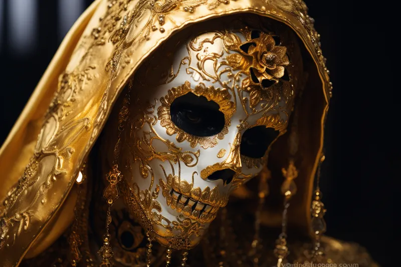 What does it mean to dream of a golden Santa Muerte?