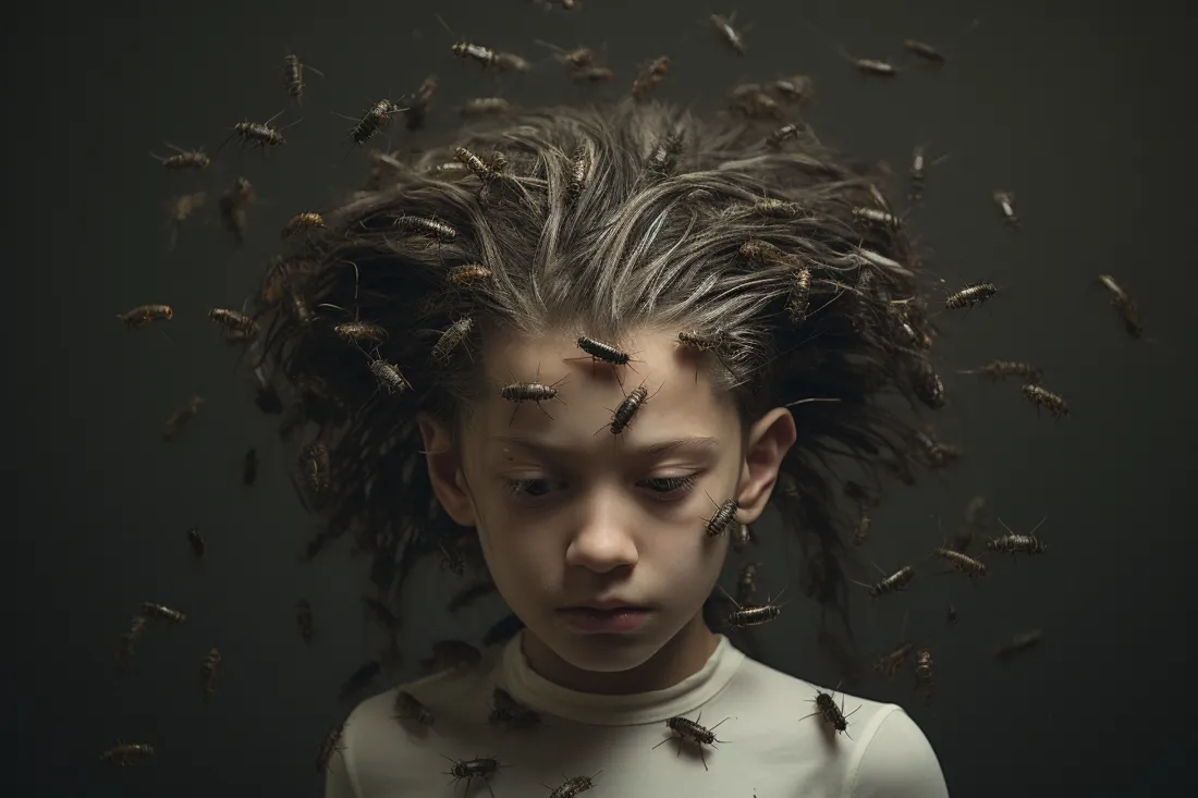 What does it mean to dream about having lots of lice on your head?
