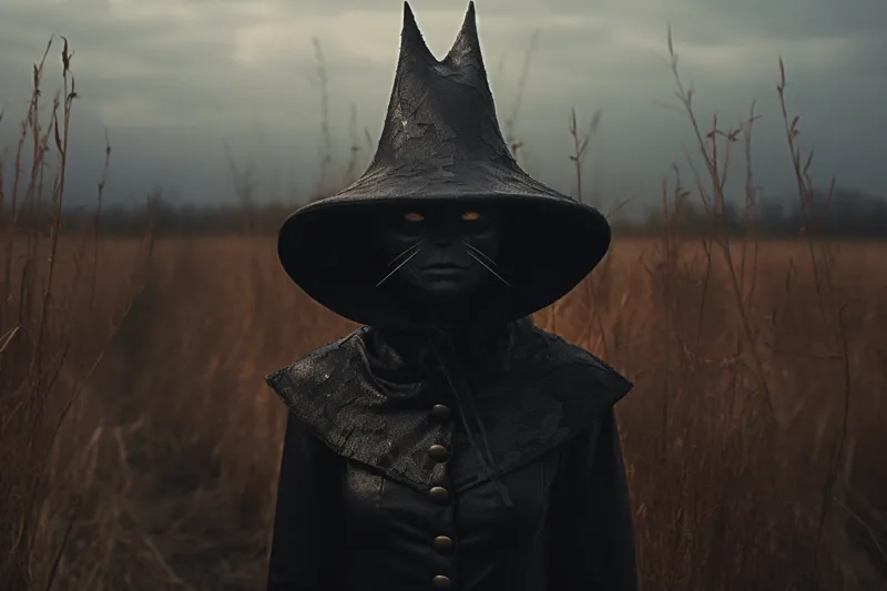 What does it mean to dream of a black-dressed witch?